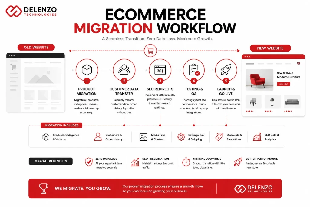 Ecommerce migration workflow