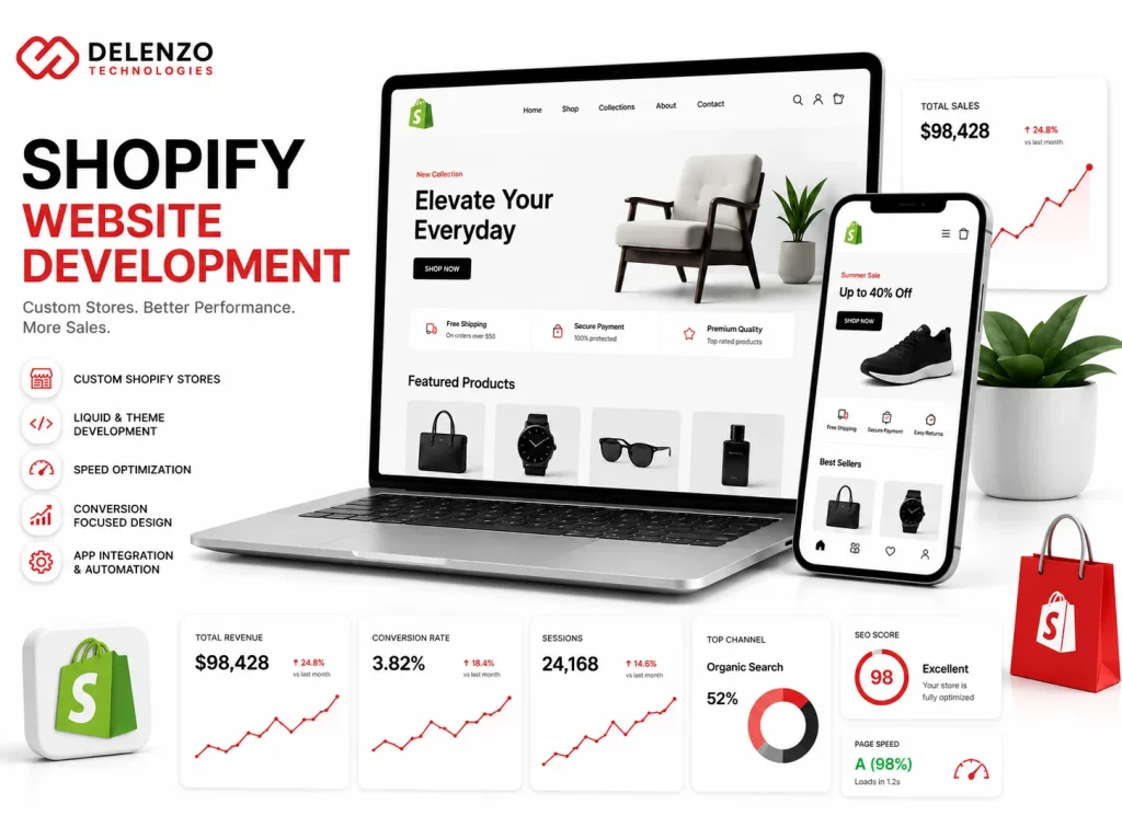 Premium Shopify website development services