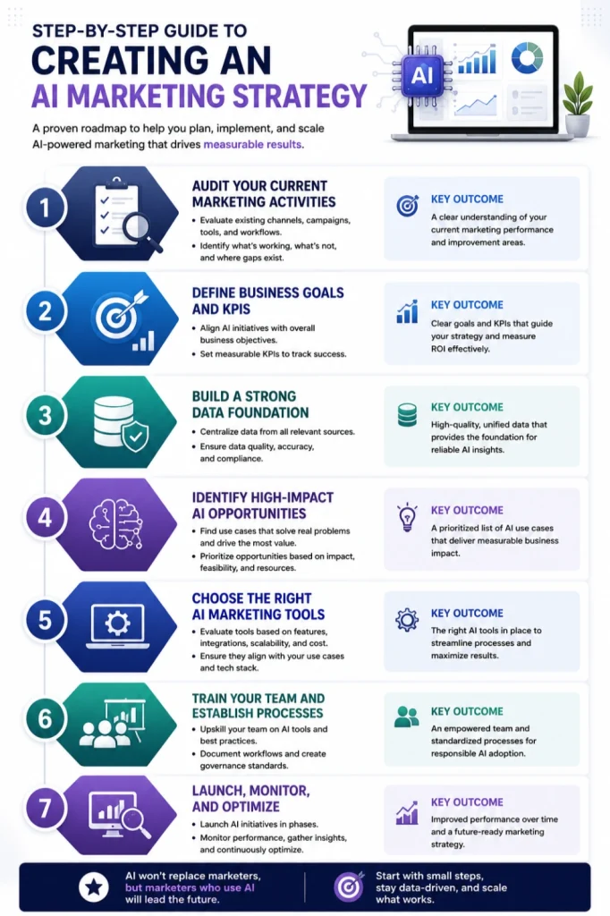 Step-by-Step Guide to Creating an AI Marketing Strategy- DT