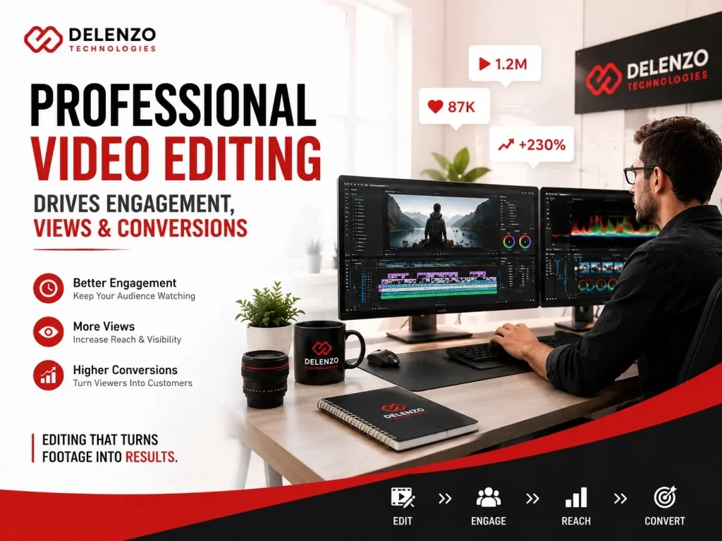 professional video editing increases engagement