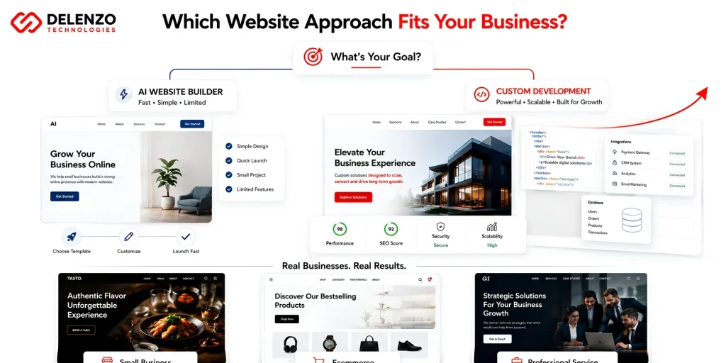 AI Website Builder vs Custom Development
