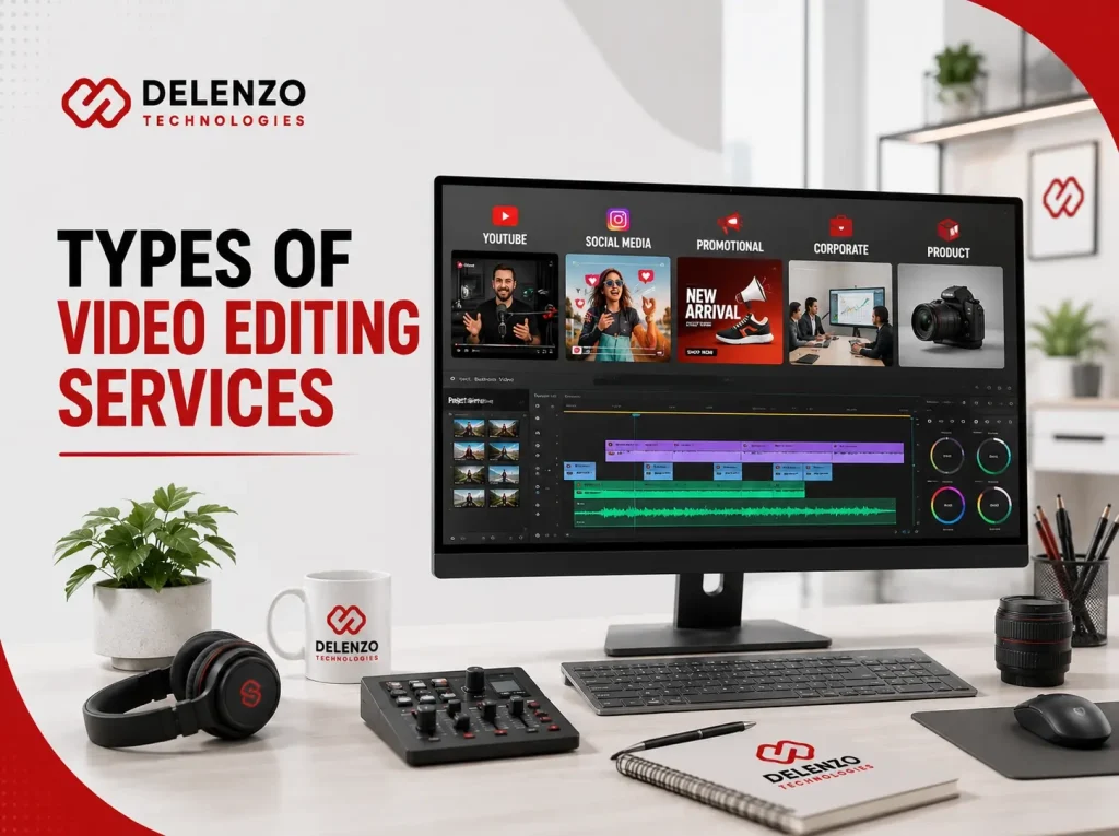 Types of Video Editing Services – Delenzo Technologies