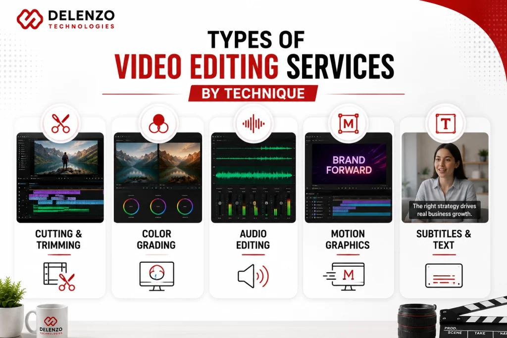 Types of Video Editing Services by Technique