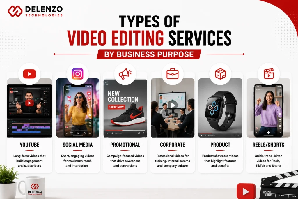 Types of Video Editing Services by Business Purpose