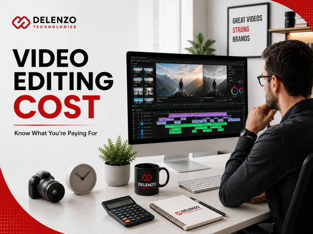 Professional video editing services cost breakdown and pricing guide illustration