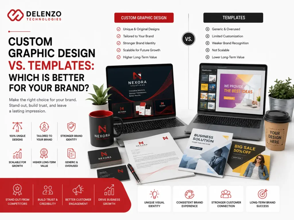 Custom Graphic Design vs. Templates Which Is Better for Your Brand