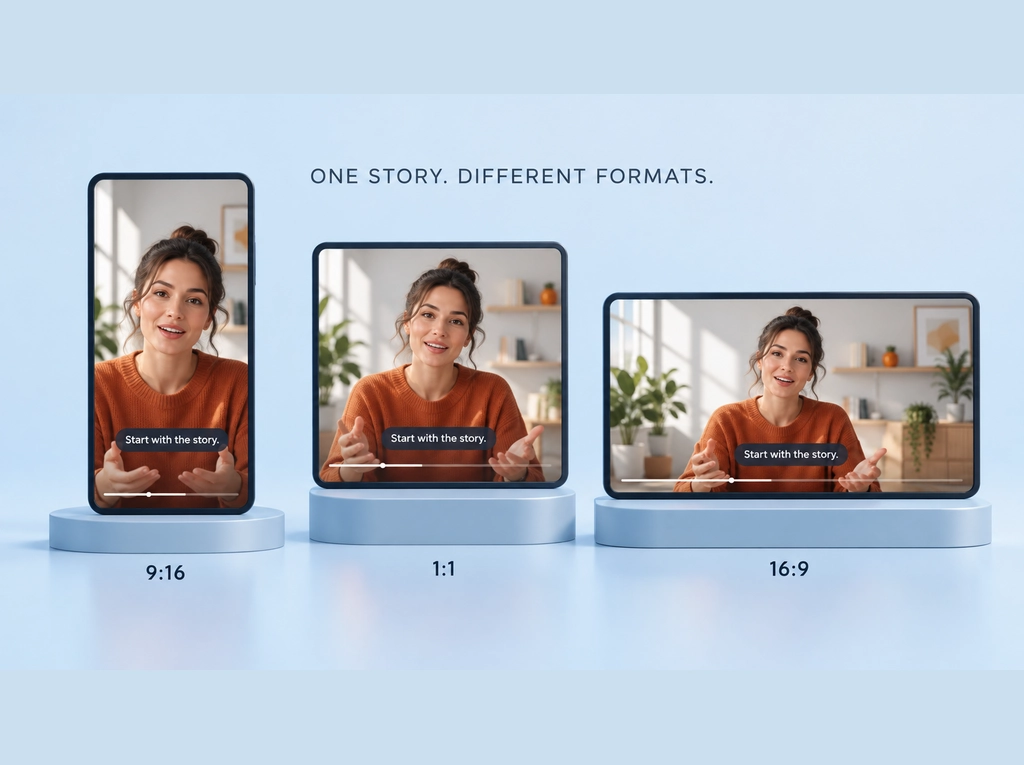 Adapting brand video production across multi-platform social media video formats