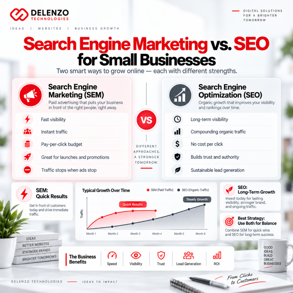 Search Engine Marketing vs. SEO for Small Businesses