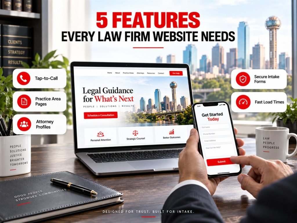 Five essential features every modern law firm website needs