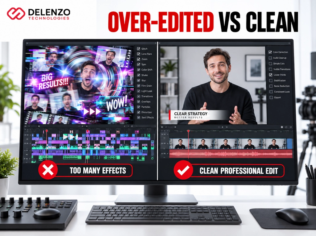 Video editing mistakes to avoid showing an editing timeline example