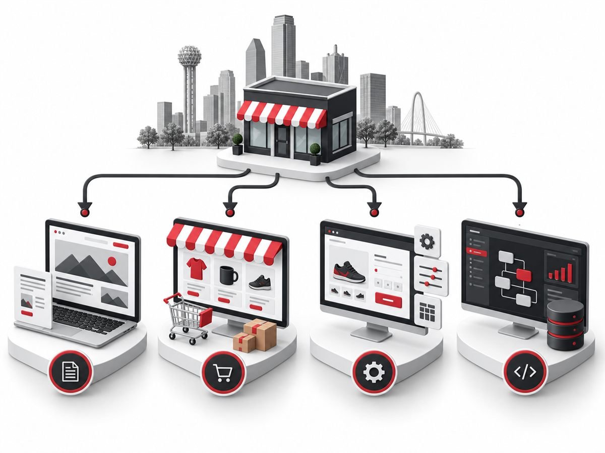 Website platform options for Dallas small businesses